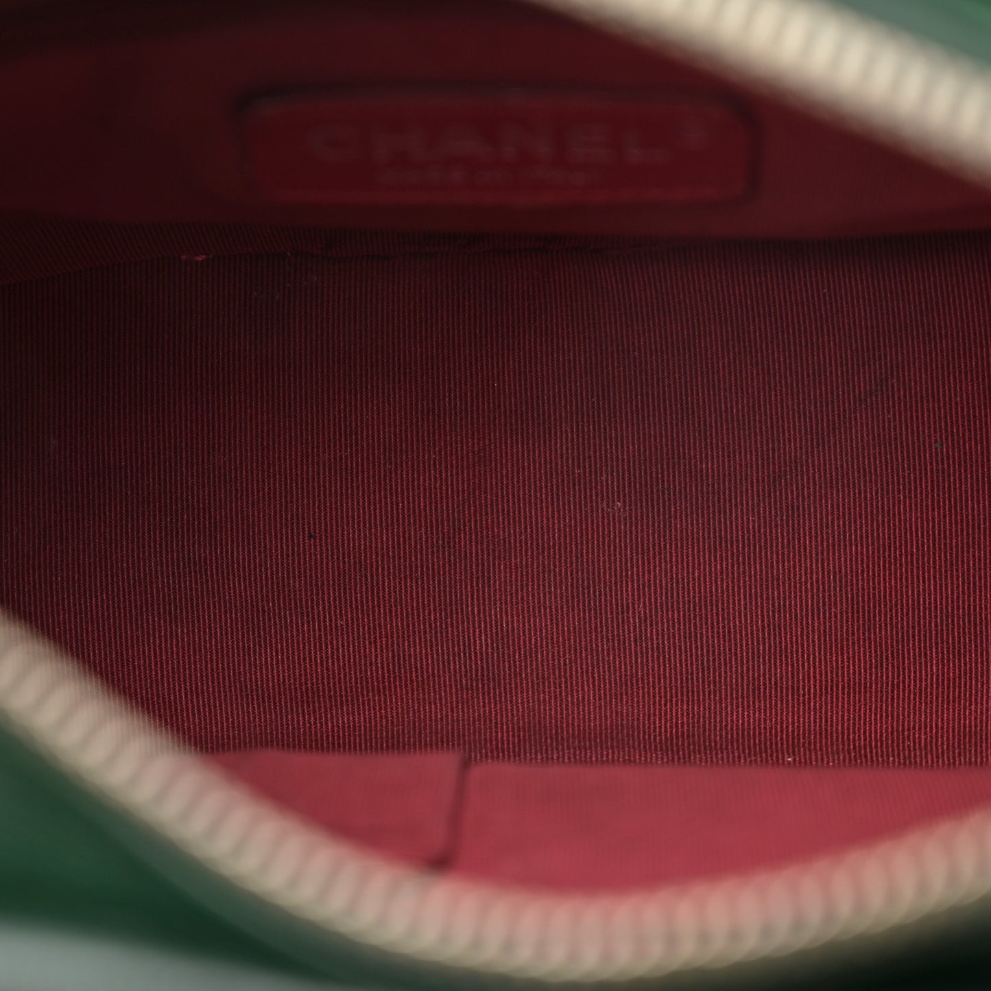 Aged Calfskin Quilted Small Gabrielle Hobo Dark Green