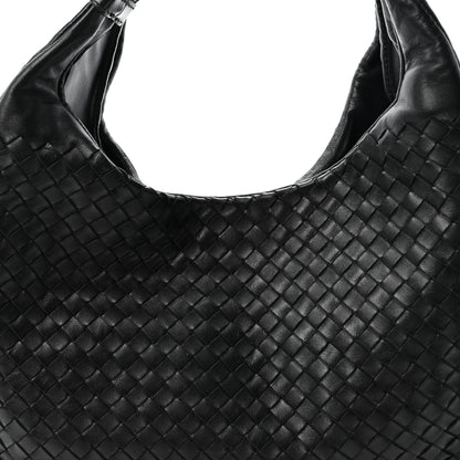 Bottega Veneta Nappa Intrecciato Medium Campana Shoulder Bag Black 8 of 10