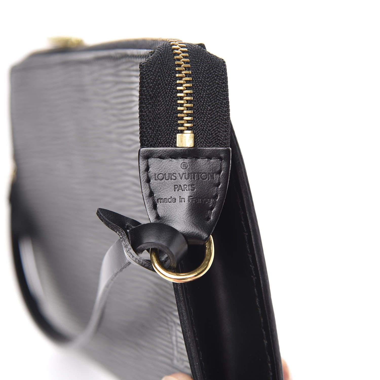 Louis Vuitton Epi Pochette Accessories 24 Black 6 of 11
