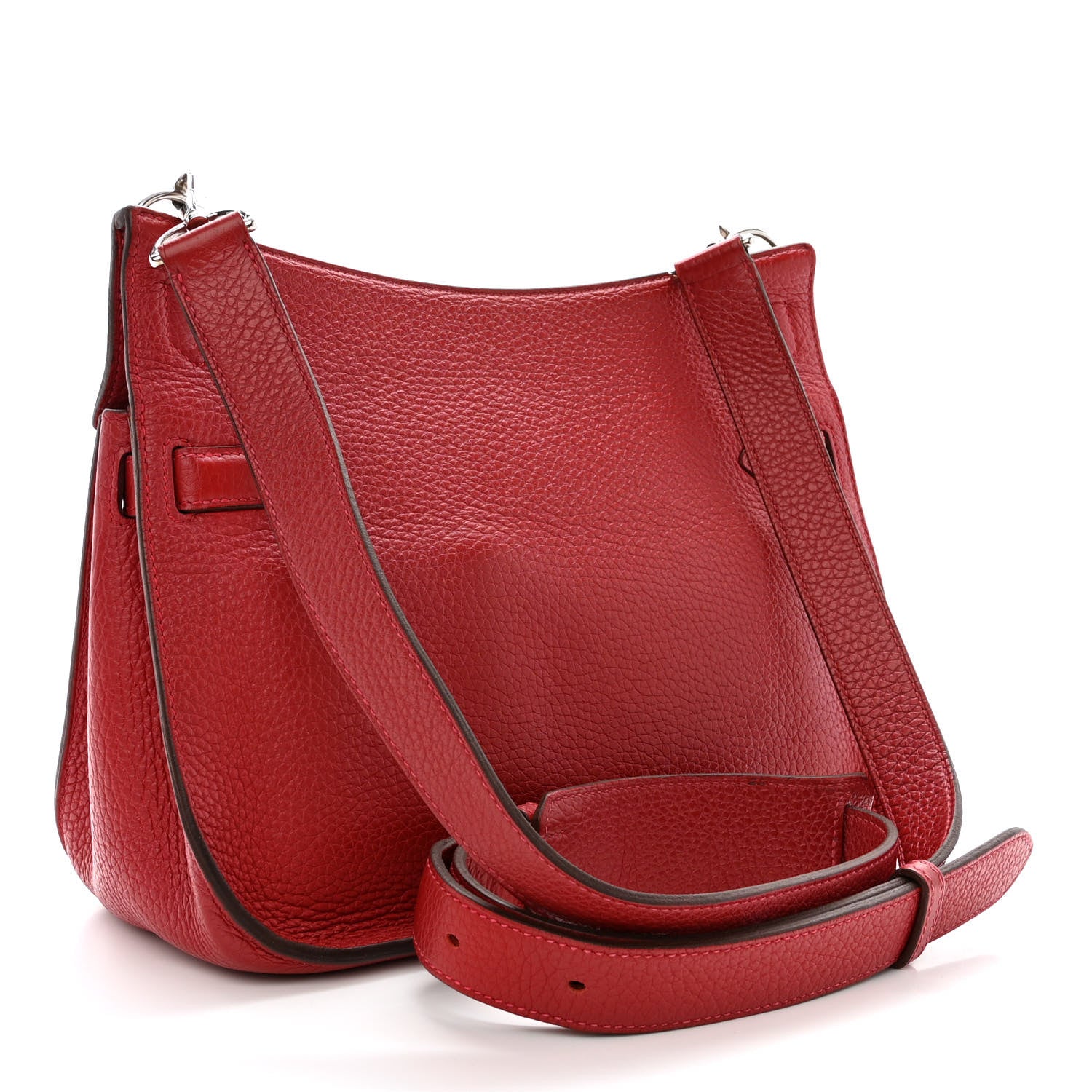 Hermes Taurillon Clemence Jypsiere 28 Rouge Casaque 3 of 15