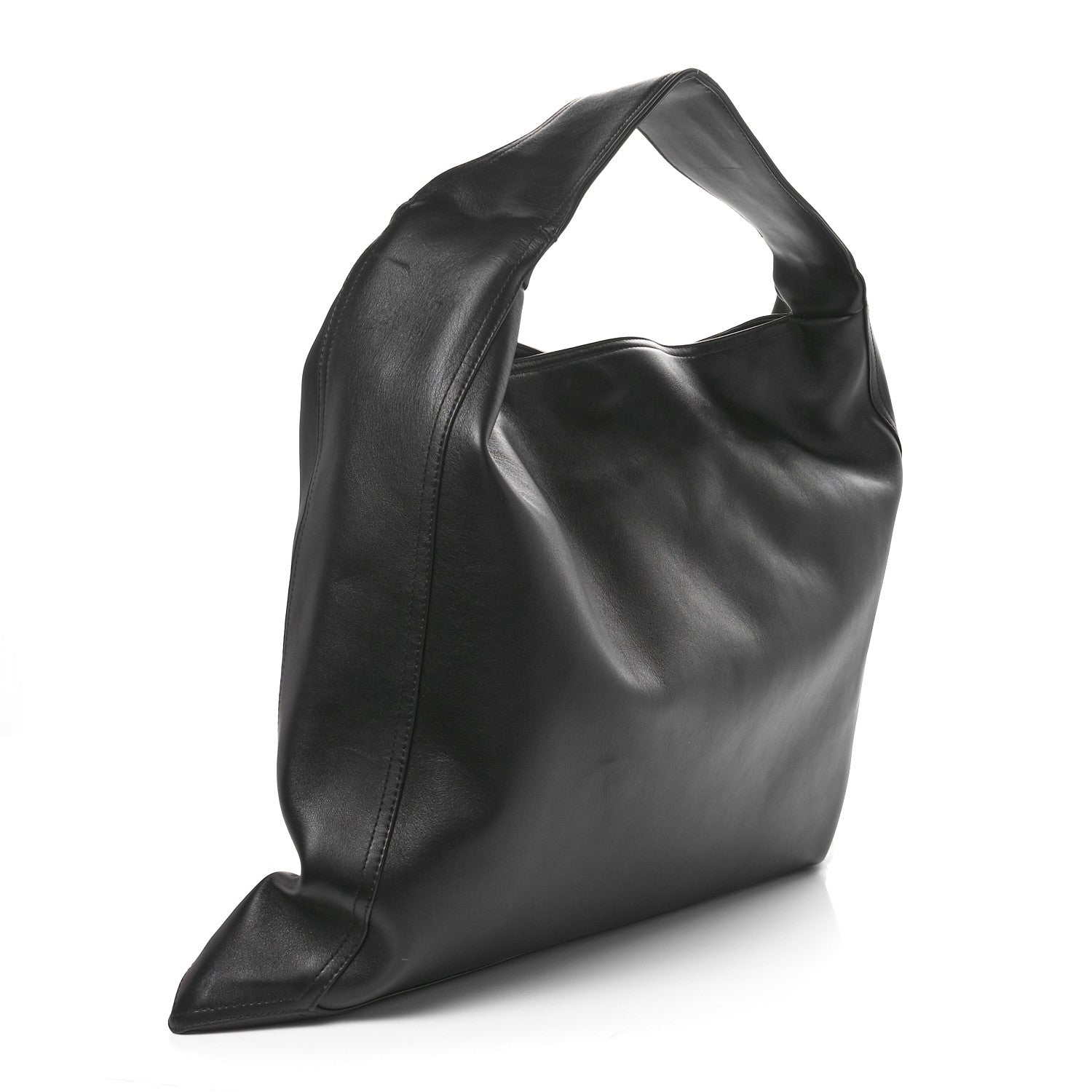 Bottega Veneta Silky Calfskin Large Hop Black 3 of 11