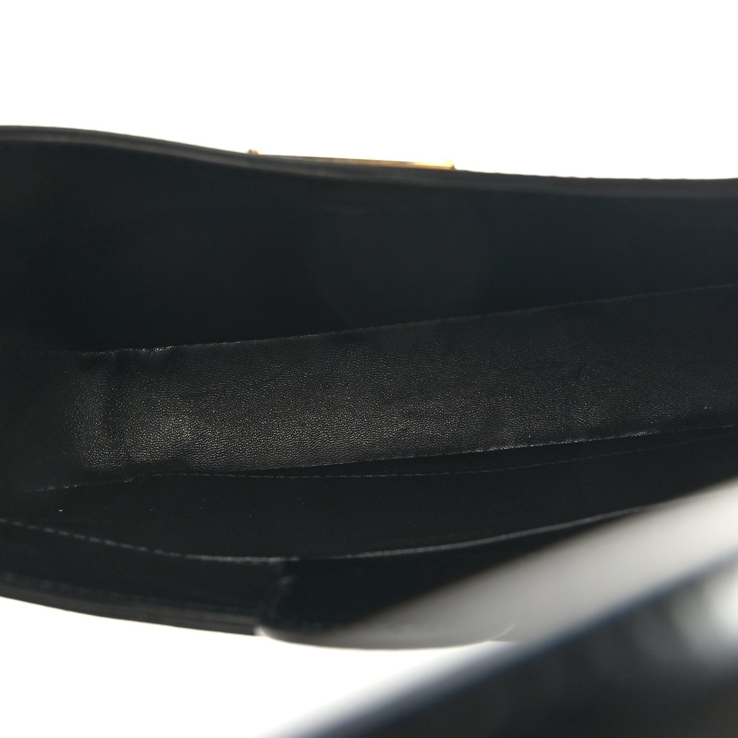 Box Calfskin Shoulder Bag Black