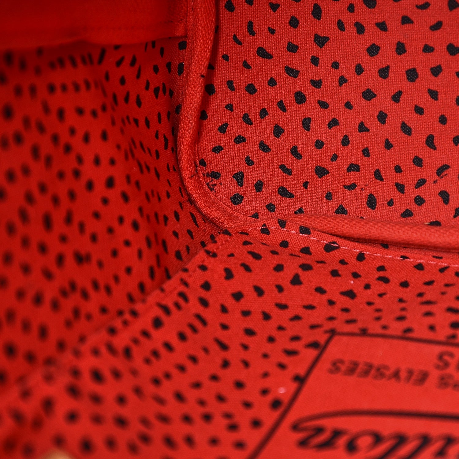 Louis Vuitton Monogram Kusama Waves Neverfull MM Red 8 of 13