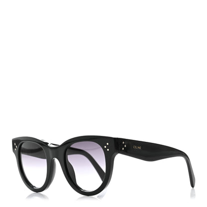 Celine Acetate Round Sunglasses CL4003IN Black 1 of 6