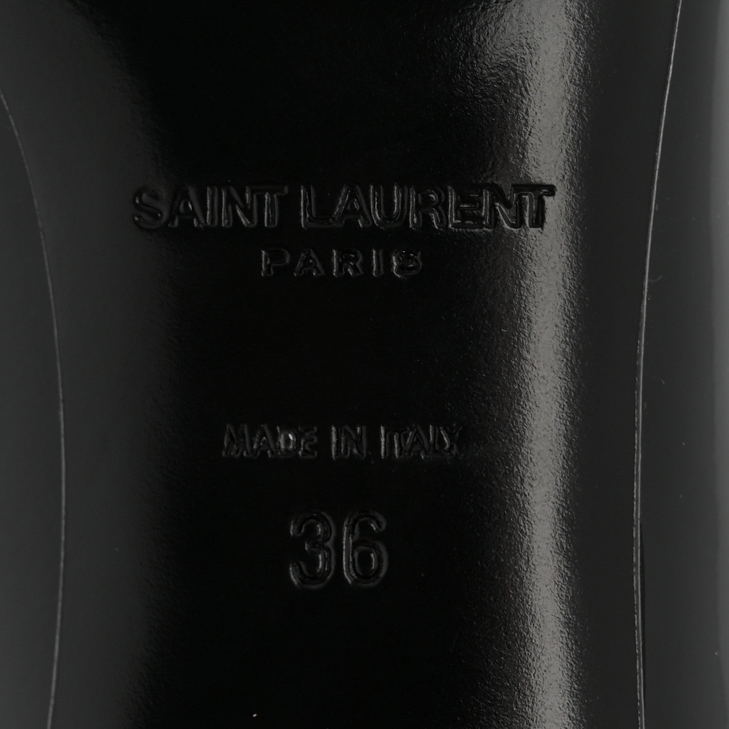 Saint Laurent Patent Classic Paris 105 Escarpin Pumps 36 Black 7 of 11