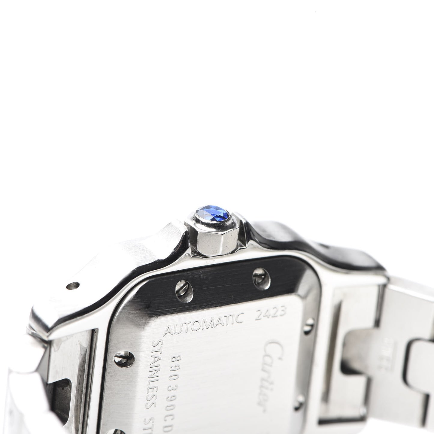 Stainless Steel 24mm Santos de Galbee Automatic Watch