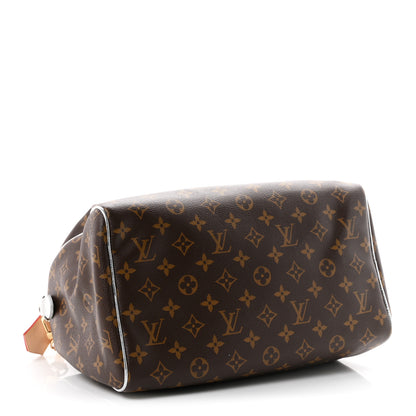 Louis Vuitton Monogram 57th Street NYC Speedy Soft 30 Silver 7 of 17
