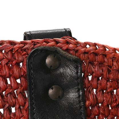 Balenciaga Raffia Woven Large Tote Brown Black 10 of 12