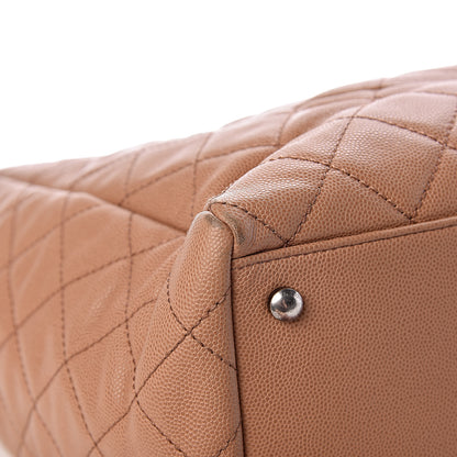 Chanel Caviar Quilted Large Coco Handle Shopping Tote Beige 12 of 16