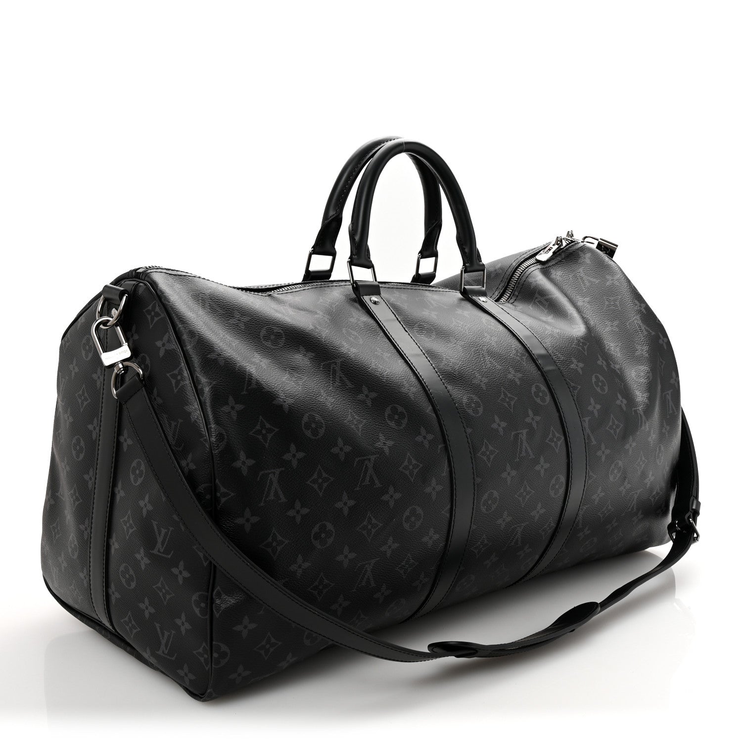 Louis Vuitton Monogram Eclipse Keepall Bandouliere 55 2 of 12
