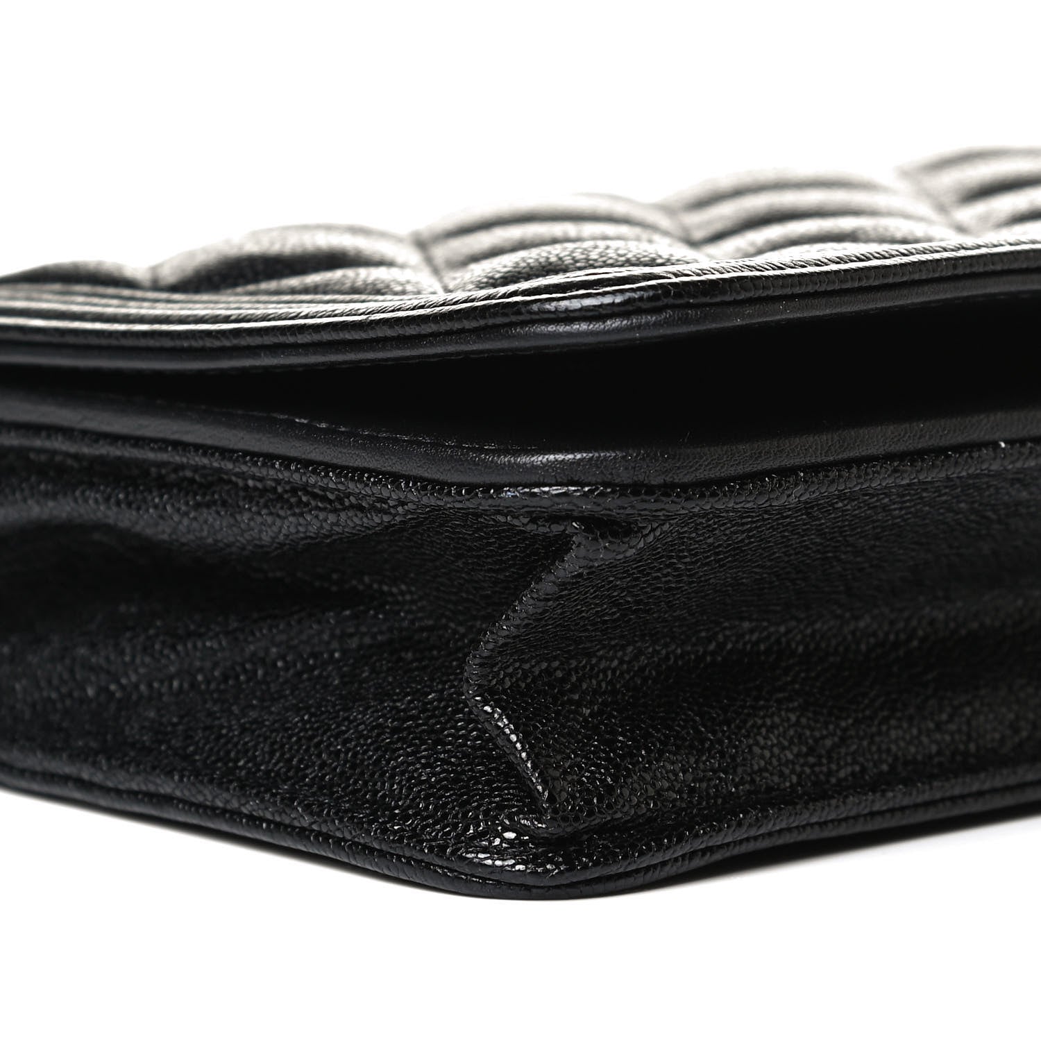 Chanel Caviar Quilted Boy Wallet On Chain WOC Black 10 of 20