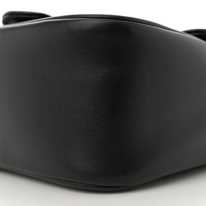 Gucci Calfskin Matelasse Monochrome Mini GG Marmont Crossbody Shoulder Bag Black 10 of 12