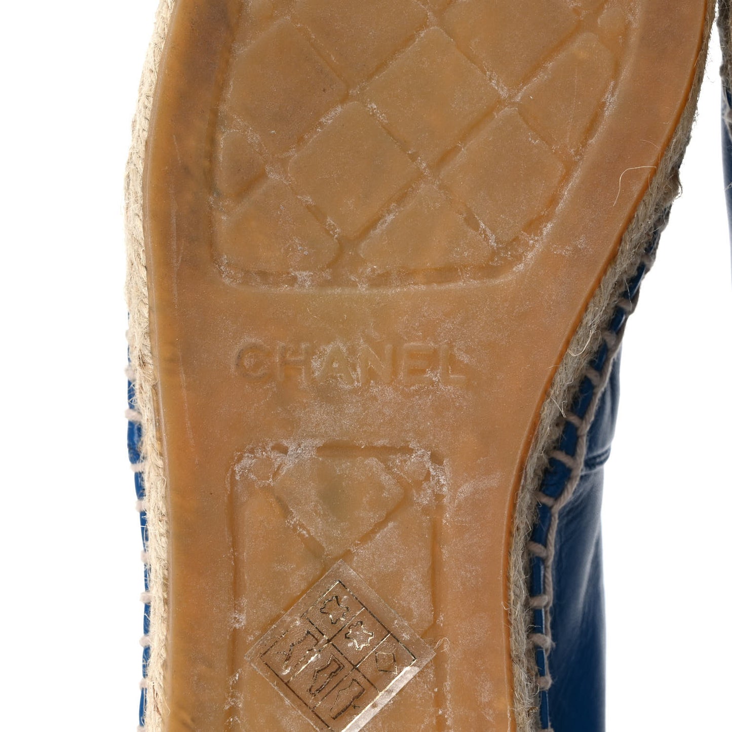 Lambskin CC Espadrilles 38 Blue