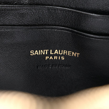 Saint Laurent Grain De Poudre Matelasse Monogram Mini Lou Camera Bag Light Sage 6 of 10
