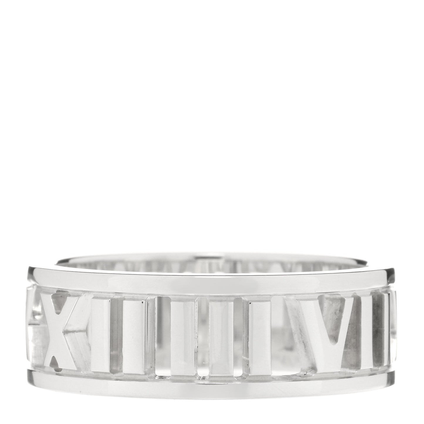 Sterling Silver Wide Atlas Open Ring 53 6.25