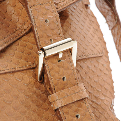 Mulberry Silky Snake Print Oversized Alexa Deer Brown 13 of 14