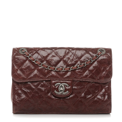 Chanel Crumpled Grained Calfskin Medium CC Crave Flap Bordeaux 1 of 7