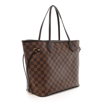 Louis Vuitton Damier Ebene Neo Neverfull MM Rose Ballerine 3 of 12