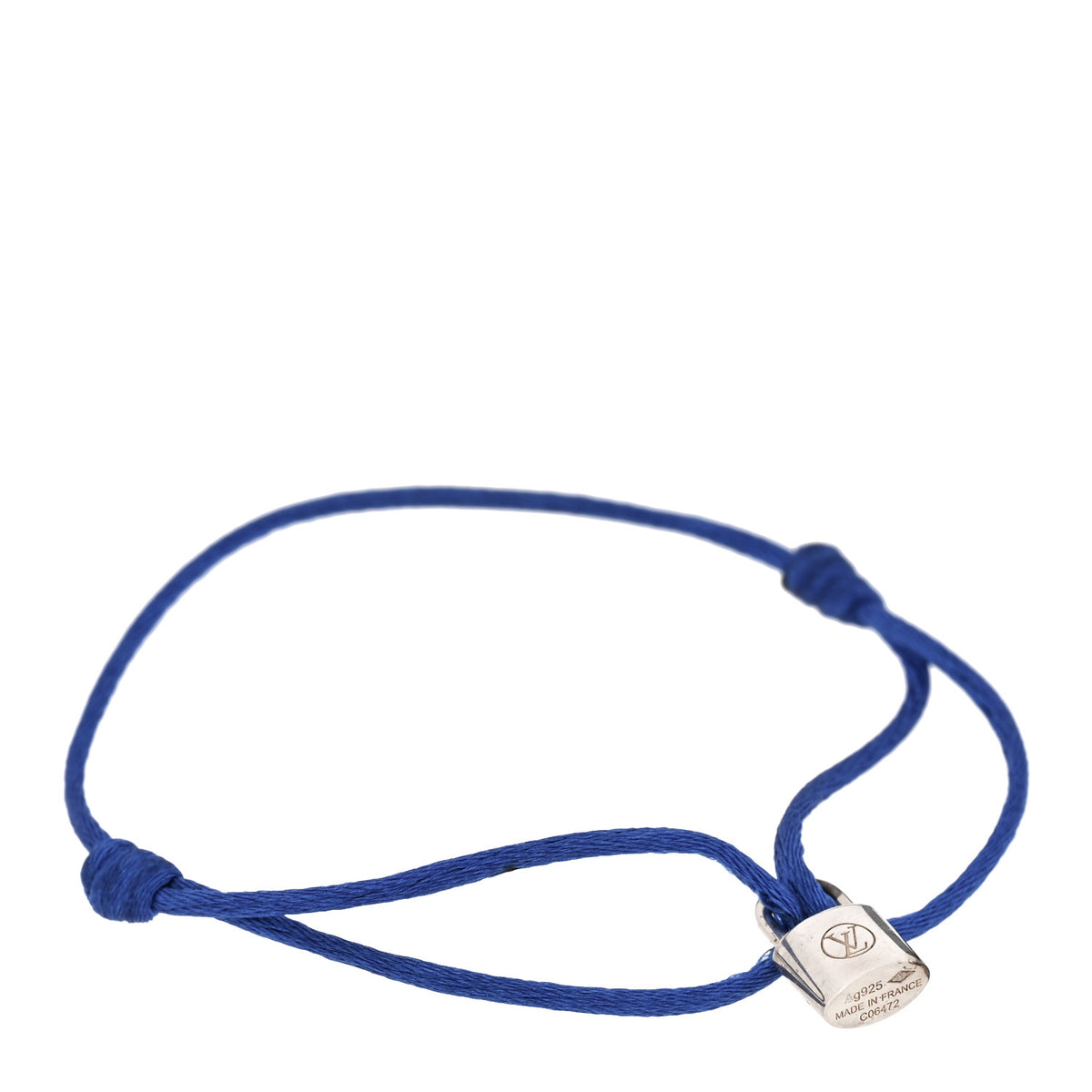 Louis Vuitton X UNICEF Sterling Silver Lockit Bracelet Blue 1 of 3