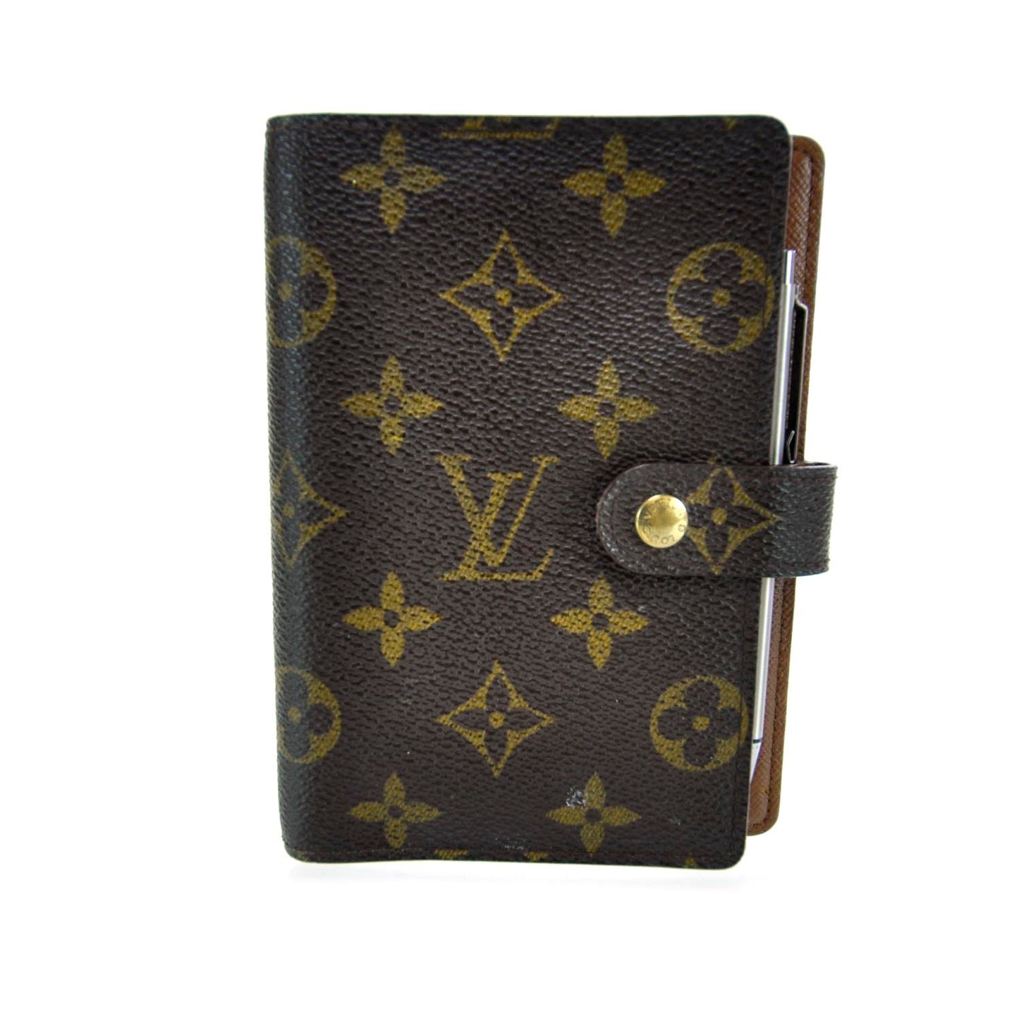 Monogram Mini Agenda Cover w Pen