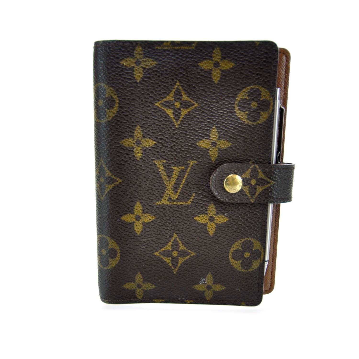 Louis Vuitton Monogram Mini Agenda Cover w Pen 1 of 8