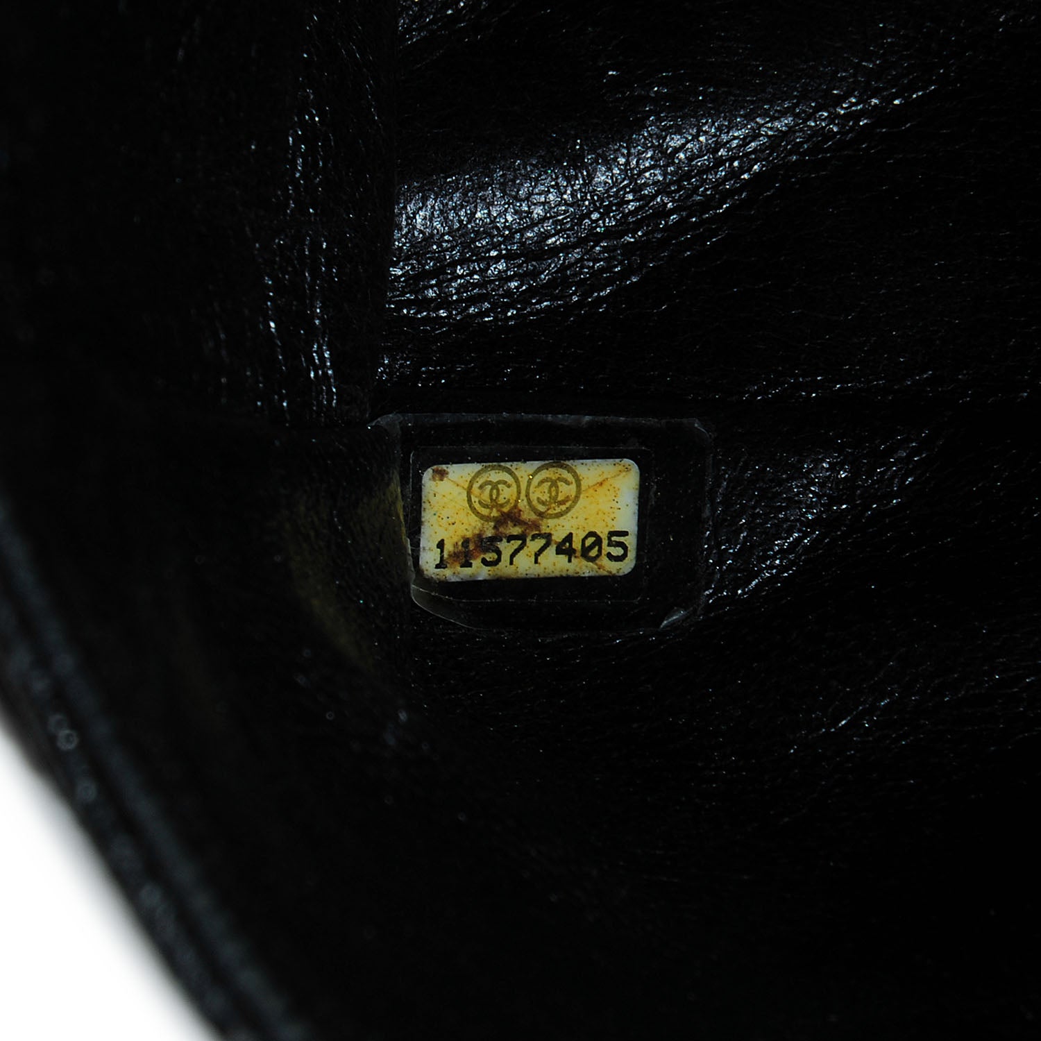 Chanel Crackled Calfskin Medium Double Flap Black 9 of 9