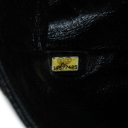 Chanel Crackled Calfskin Medium Double Flap Black 9 of 9