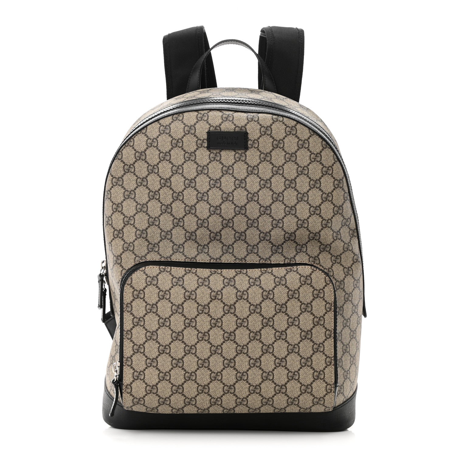 Gucci GG Supreme Monogram Medium Backpack Black 1 of 10