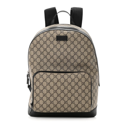 Gucci GG Supreme Monogram Medium Backpack Black 1 of 10