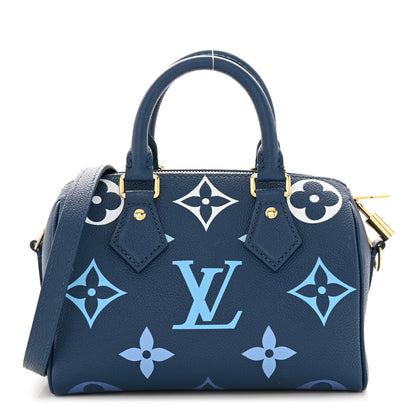 Louis Vuitton Empreinte Monogram Giant Speedy Bandouliere 20 Degrade Blue 1 of 10