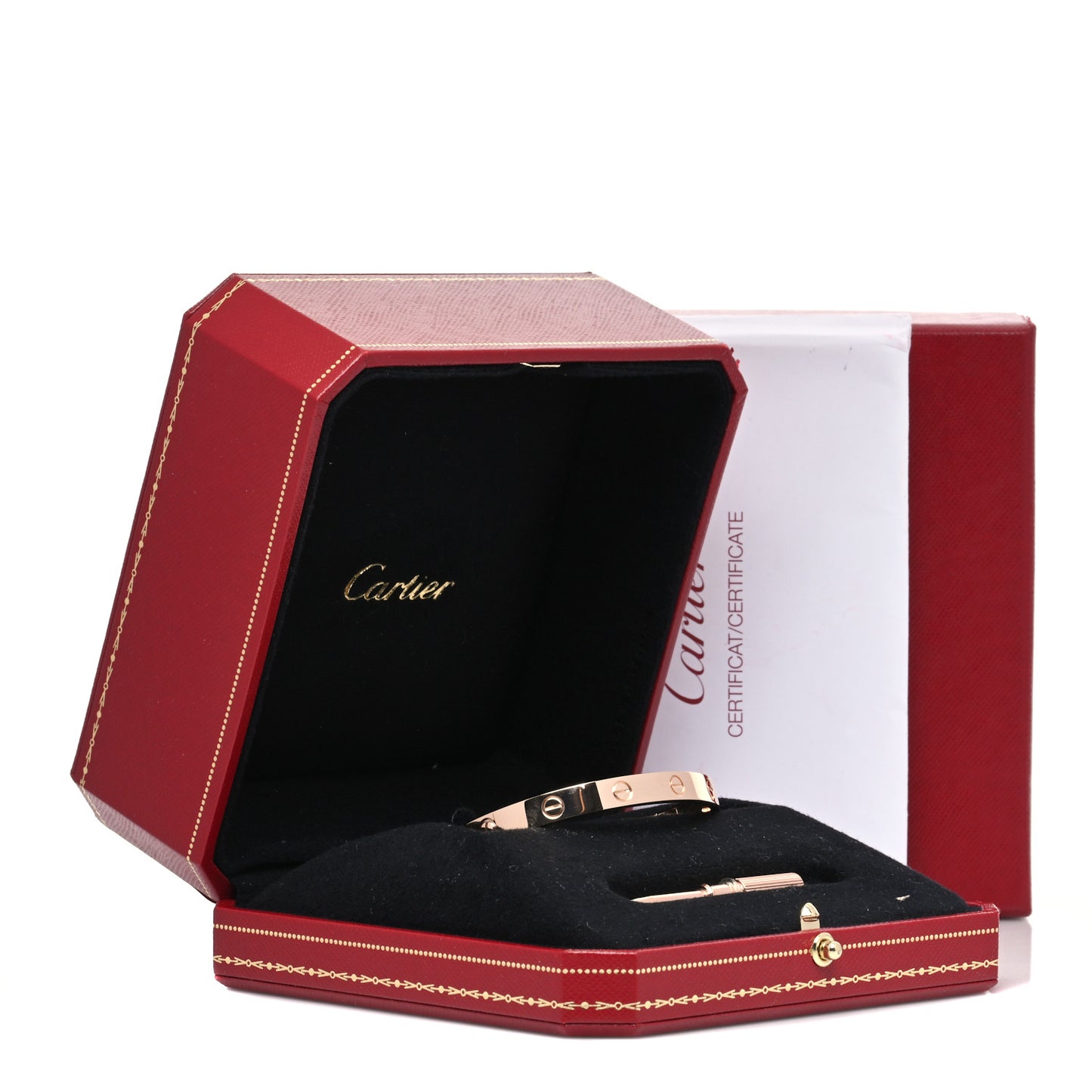 18K Pink Gold LOVE Bracelet 17