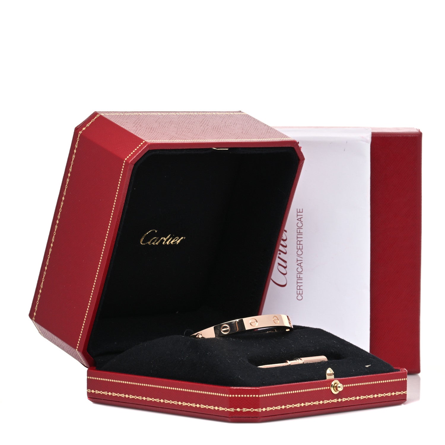 Cartier 18K Pink Gold LOVE Bracelet 17 5 of 5