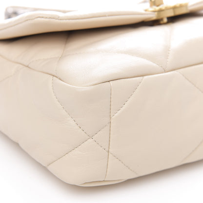 Chanel Goatskin Quilted Medium 19 Flap Beige 8 of 10