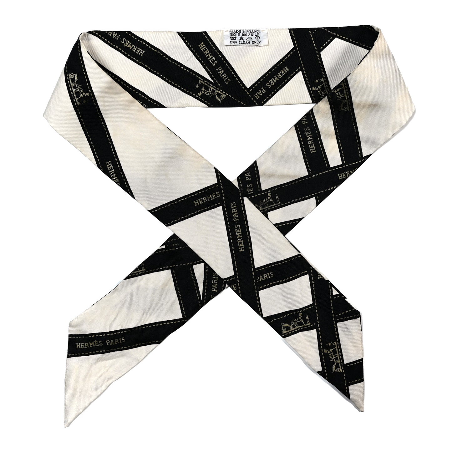 Silk Bolduc Twilly White Black