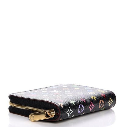Louis Vuitton Monogram Multicolor Zippy Coin Purse Black Grenade 4 of 8