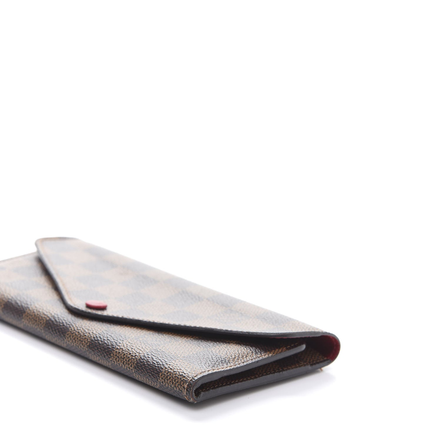 Damier Ebene Josephine Wallet Red
