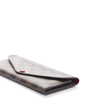 Louis Vuitton Damier Ebene Josephine Wallet Red 9 of 14