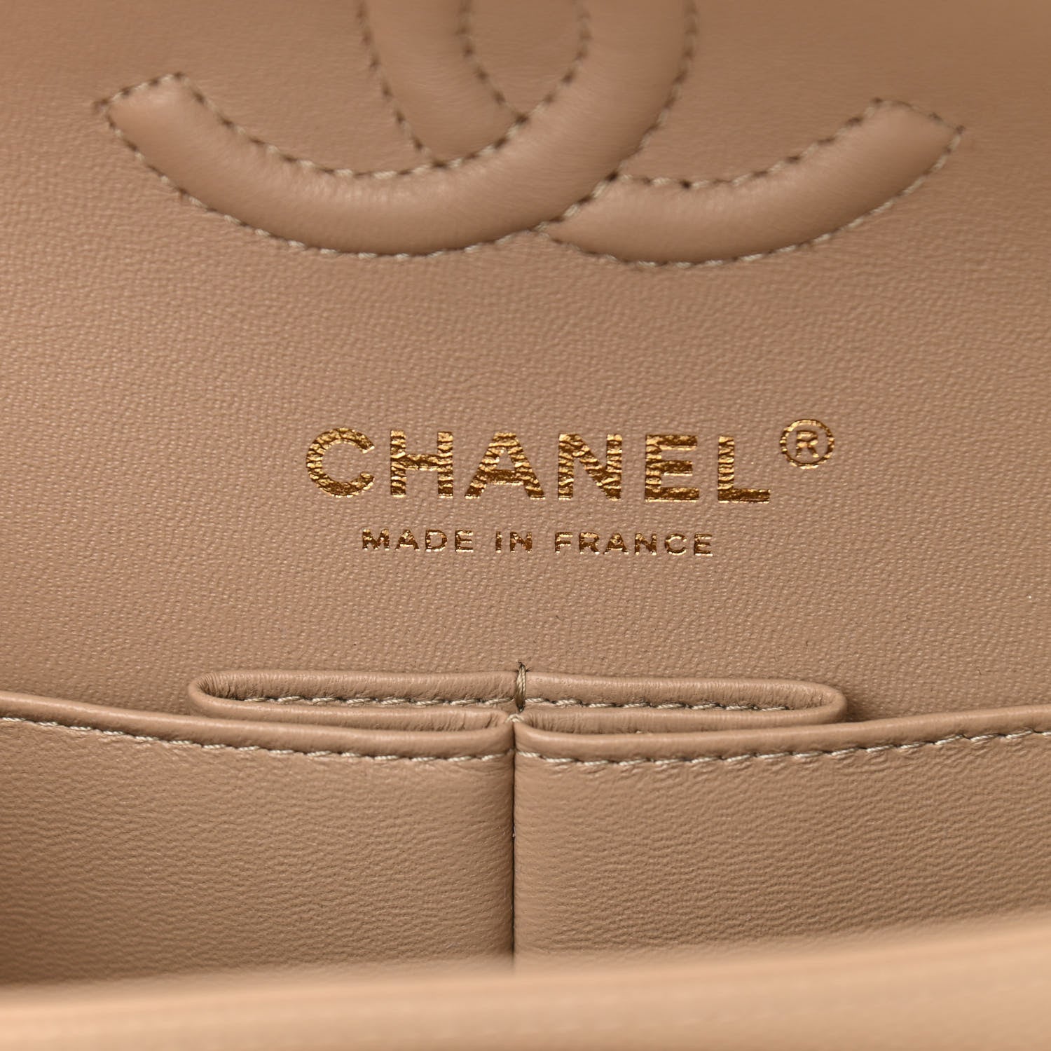 Chanel Caviar Quilted Small Double Flap Dark Beige 7 of 11