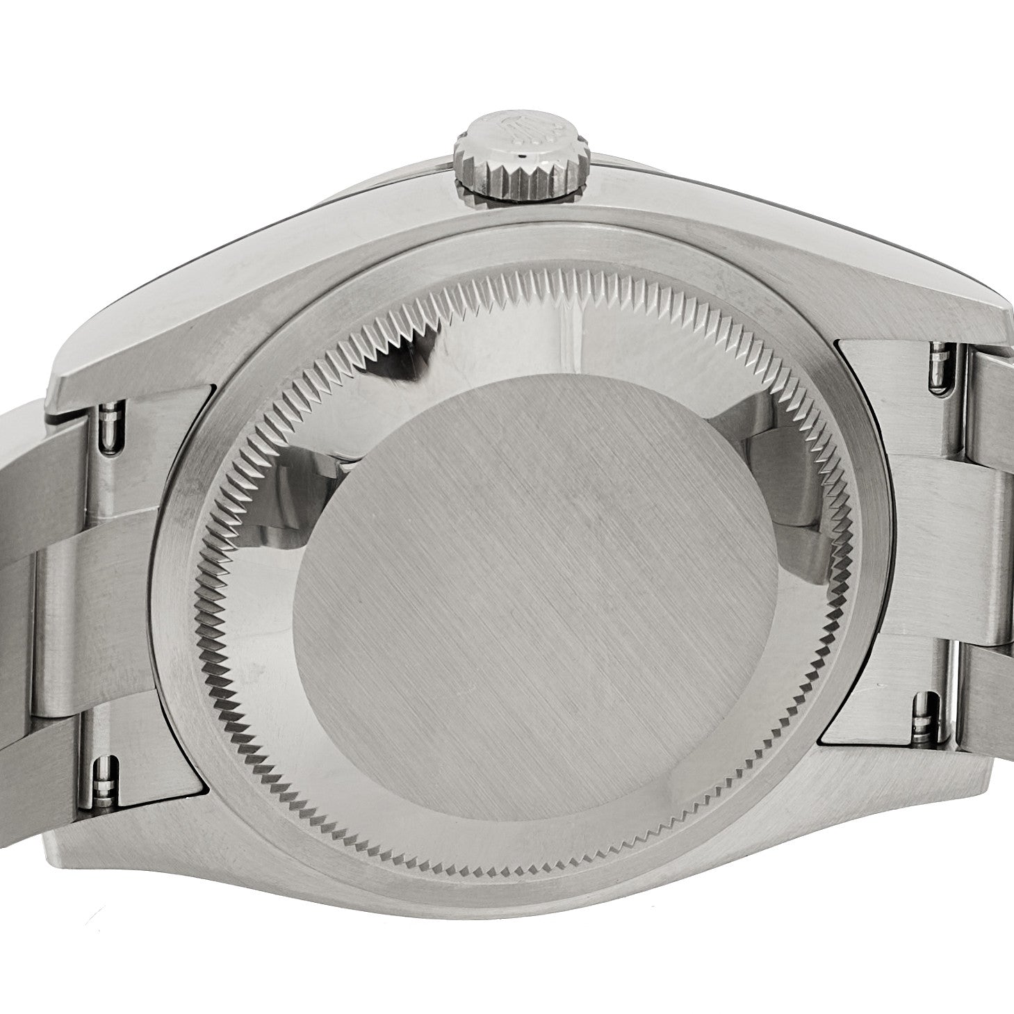 Rolex Stainless Steel 18K White Gold Diamond 36mm Oyster Perpetual Datejust Watch Black 126234 4 of 5