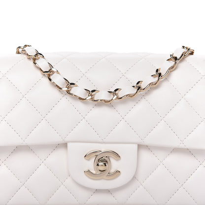 Chanel Lambskin Quilted Mini Rectangular Flap White 10 of 11