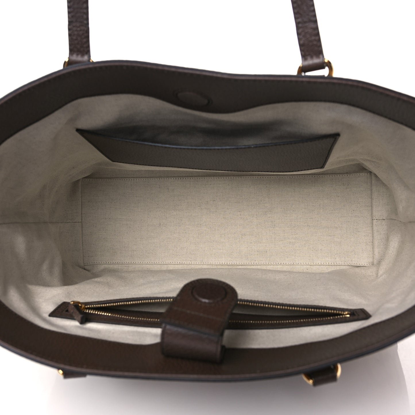Monogram Jumbo GG Textured Dollar Calfskin Web Medium Ophidia Shopping Tote Camel Ebony