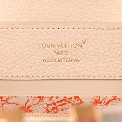 Louis Vuitton Taurillon By The Pool Capucines BB Pearly Cream Coral 7 of 10