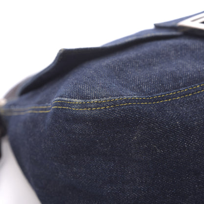 Fendi Denim Mama Baguette Blue 7 of 16