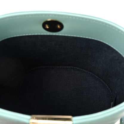Chanel Lambskin Resin Elegant Chain Vanity Case Light Blue 5 of 10