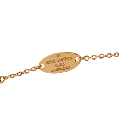 Louis Vuitton Louisette Necklace Silver Gold 4 of 5