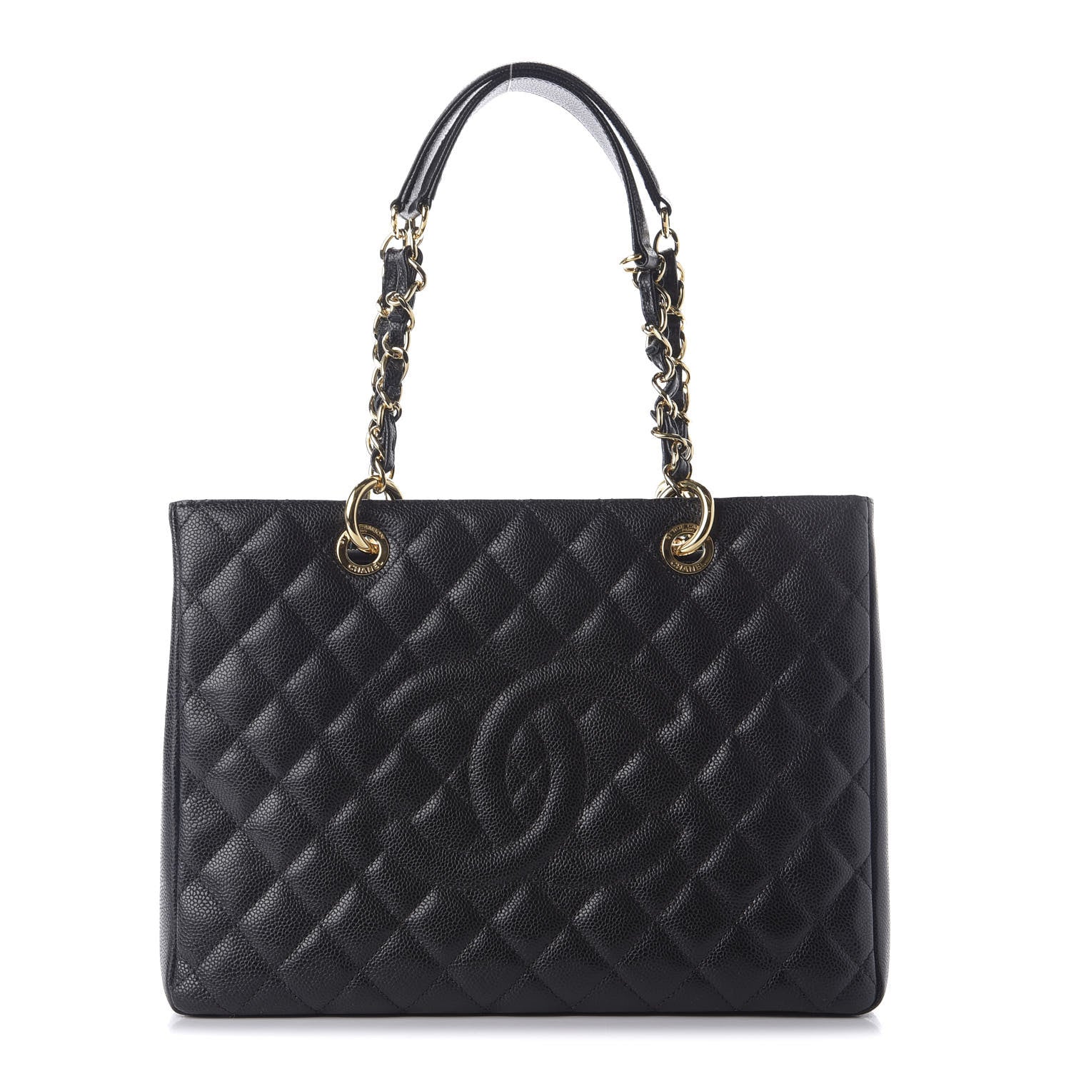 Chanel Caviar Quilted Grand Shopping Tote GST Black 1 of 9