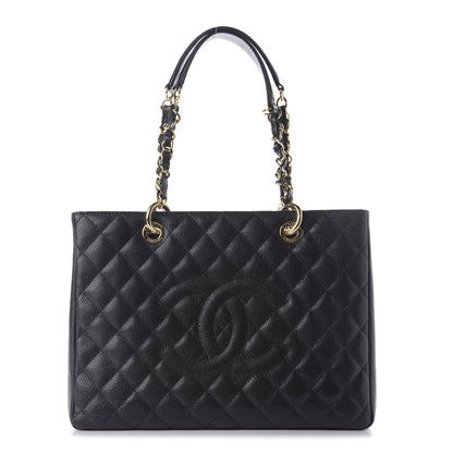 Chanel Caviar Quilted Grand Shopping Tote GST Black 1 of 9