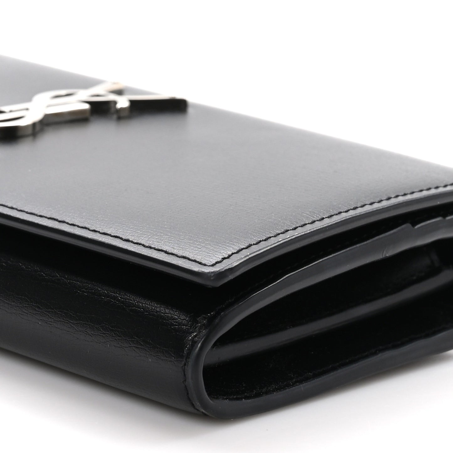 Smooth Calfskin Classic Monogram Cassandre Wallet Black