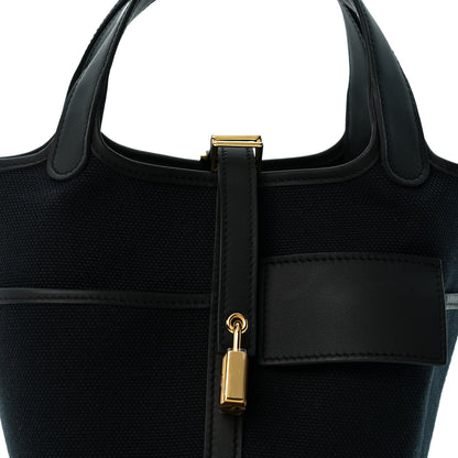 Hermes Toile Goeland Swift Cargo Picotin Lock 18 Black 8 of 10