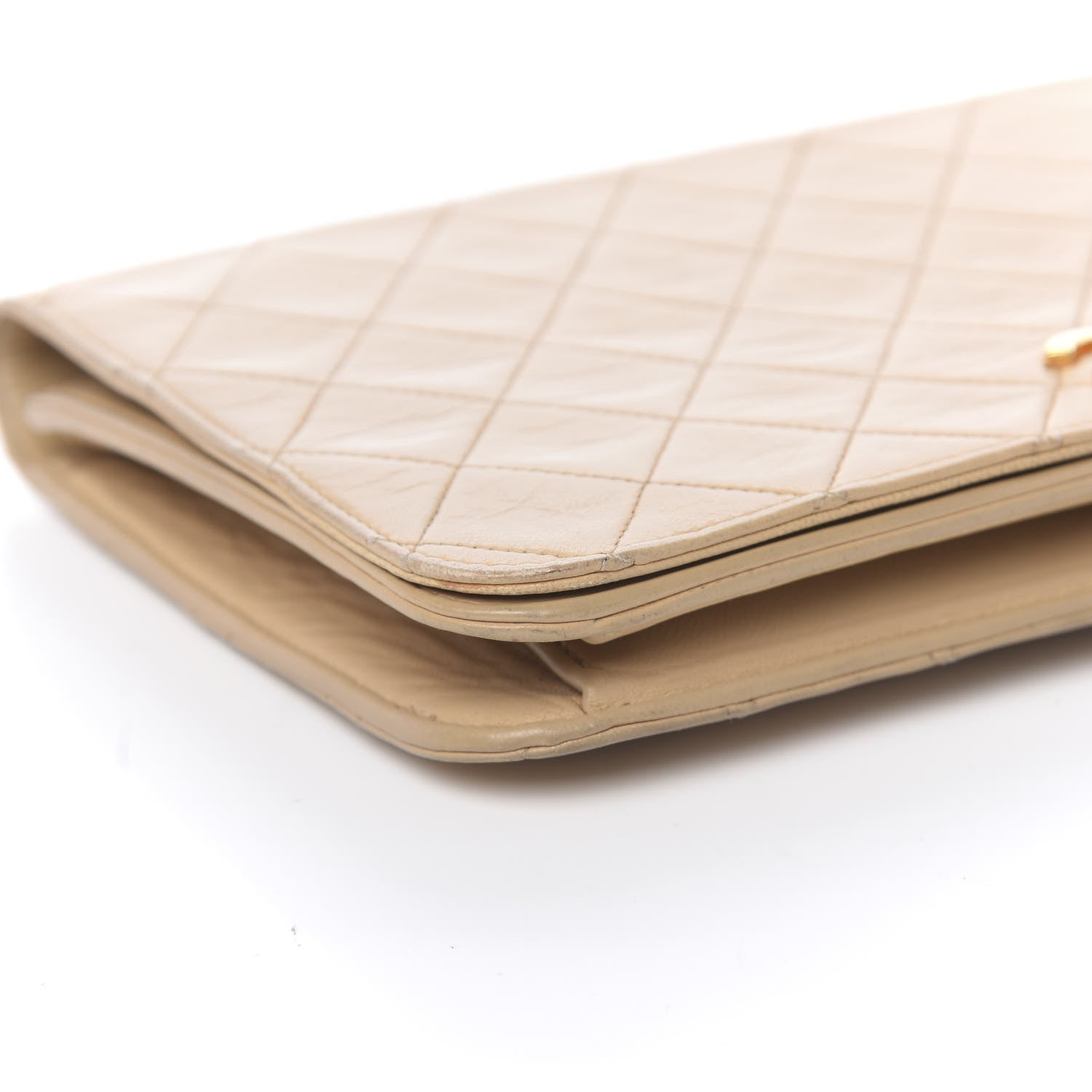 Chanel Lambskin Quilted Medium Single Flap Beige 8 of 15